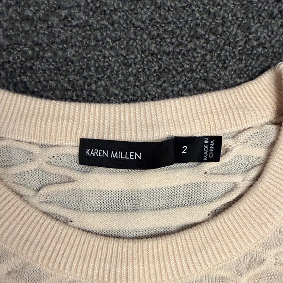 Karen Millen Textured Light Pink Sweater - Picture 6 of 7
